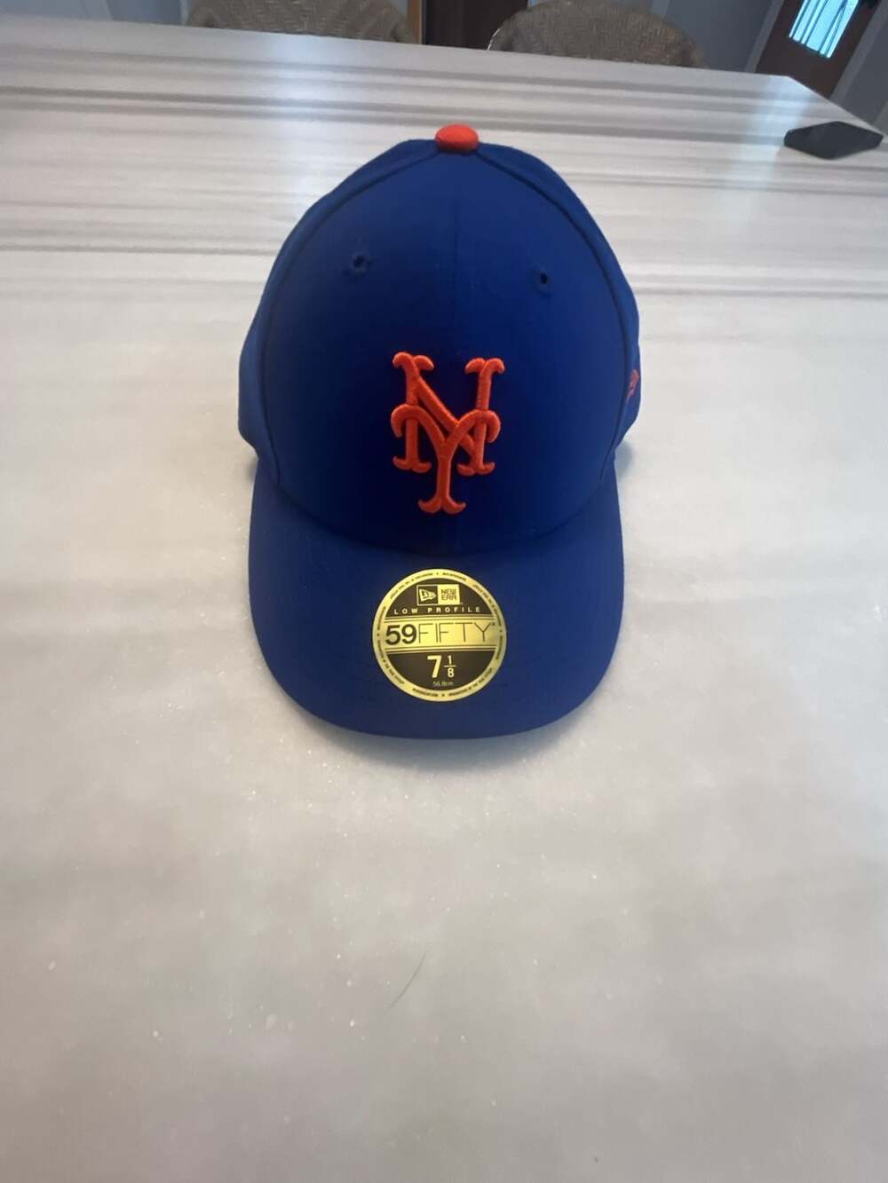 New Era New York Mets Low Profile 59FIFTY Fitted Hat Size 7 1/8 Royal